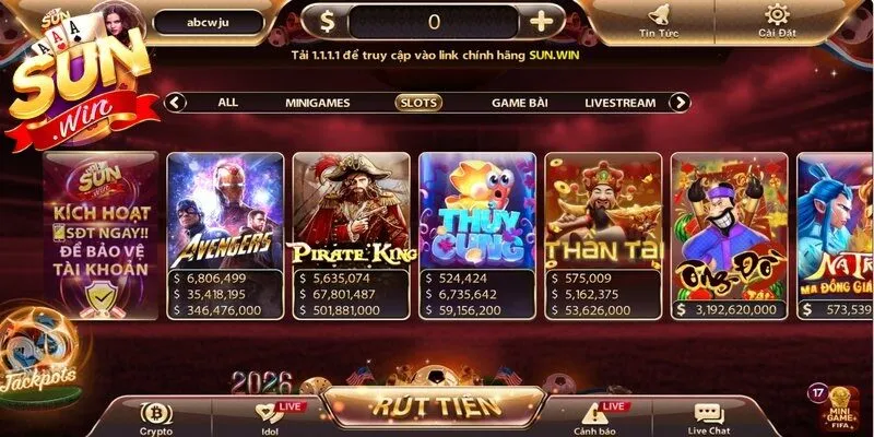 Slotgame Sunwin là một dạng trò chơi quay hũ trực tuyến cực cuốn hút
